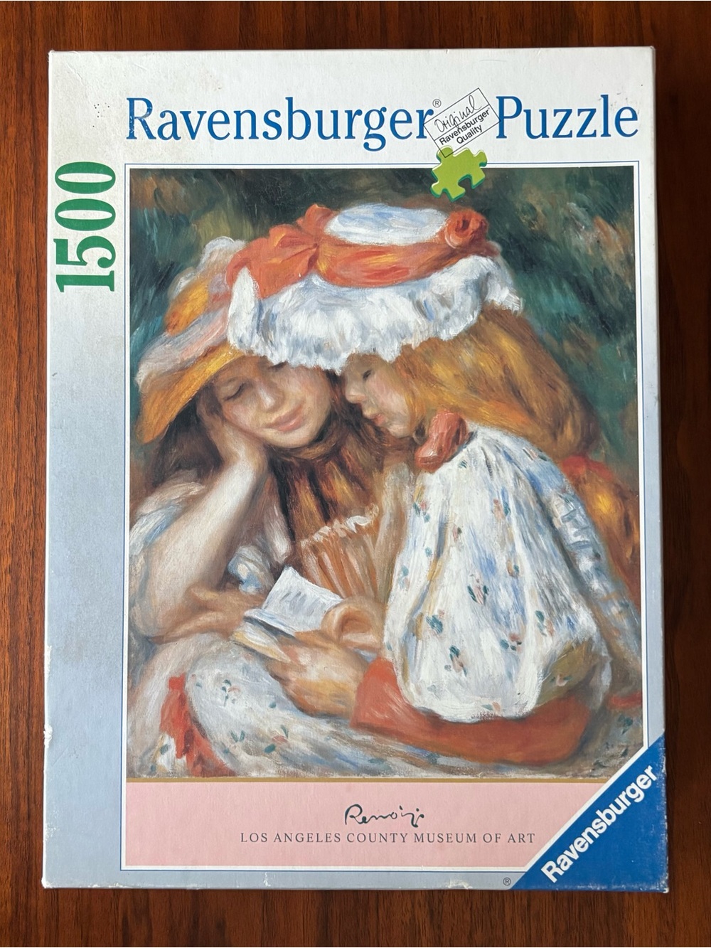 Vintage Ravensburger Puzzle Renoir *Two Girls Reading* Portrait Painting Art